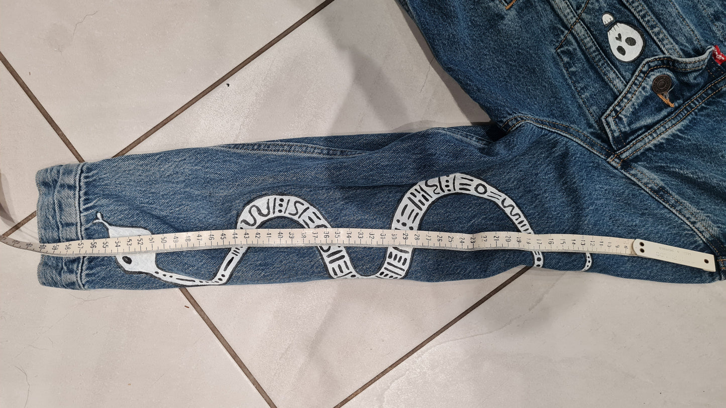 Custom hand painted Levi's Denim Jacket