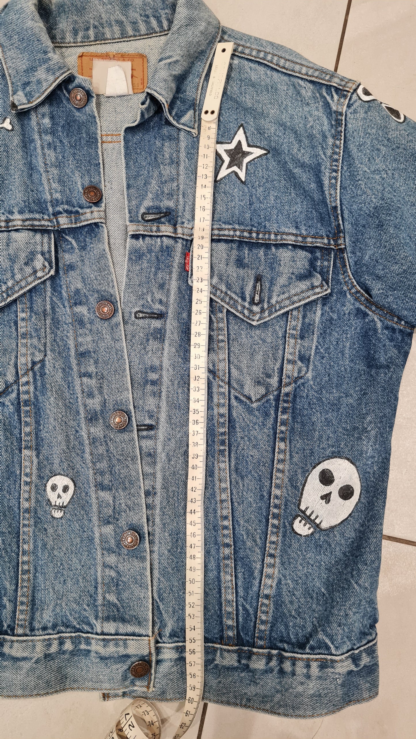 Custom Painted Denim Jacket