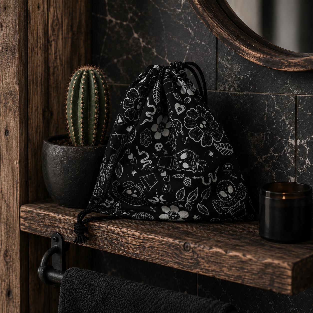 Drawstring bag - Black