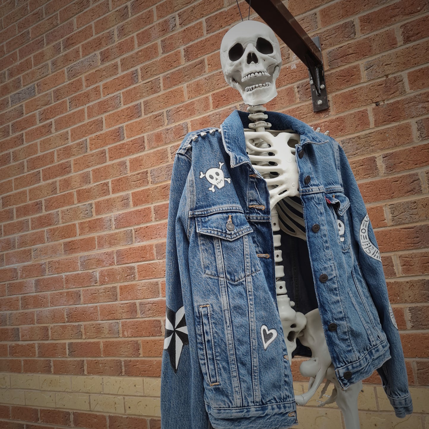 Custom hand painted Levi's Denim Jacket