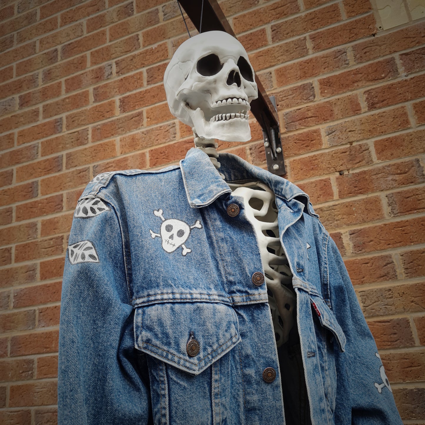 Custom Painted Denim Jacket