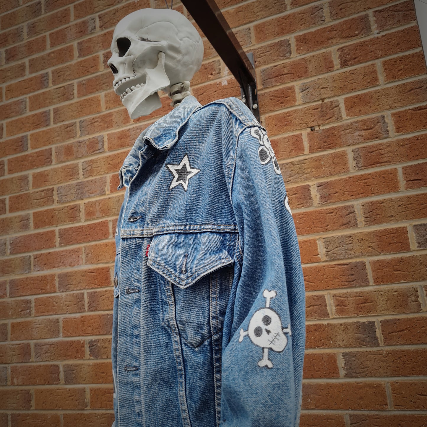 Custom Painted Denim Jacket