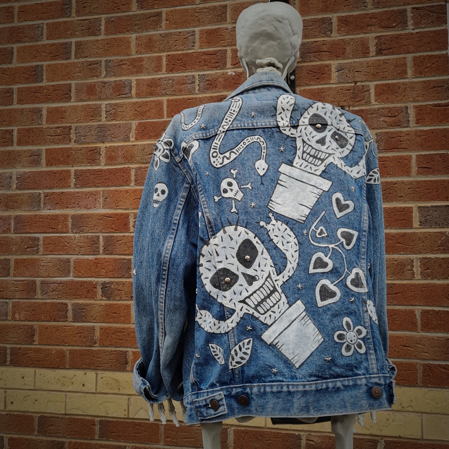 Custom Painted Denim Jacket