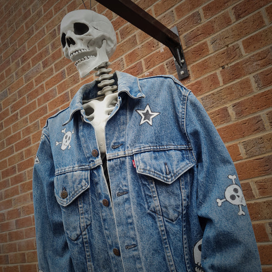 Custom Painted Denim Jacket