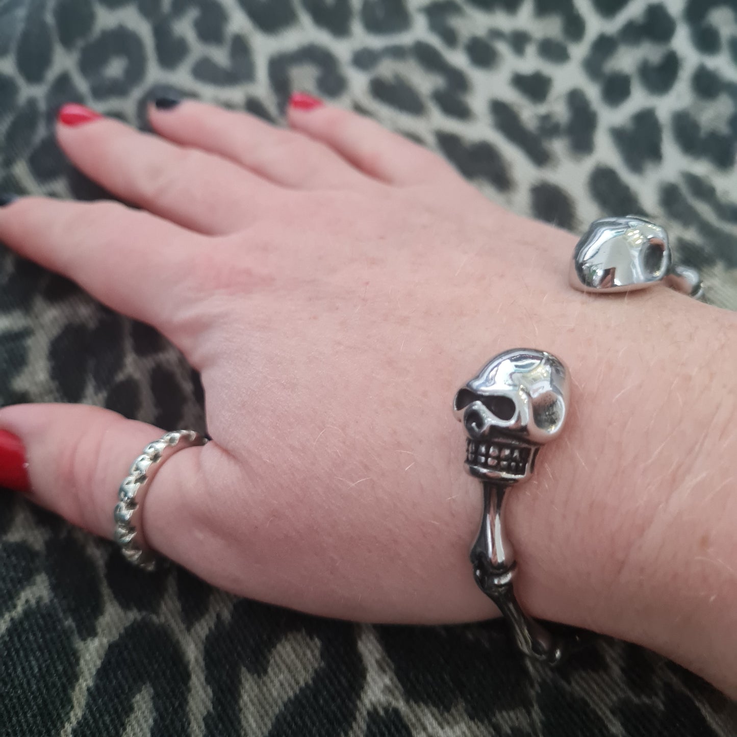 Chunky Punk Skull bangle