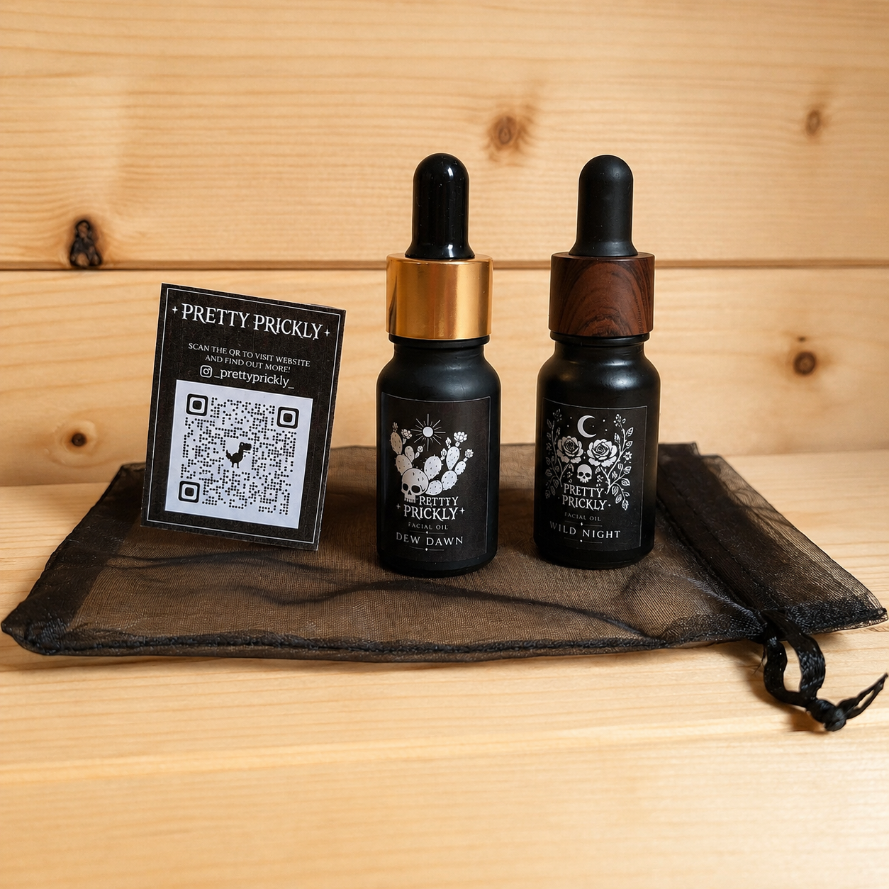 Facial oil tester duo