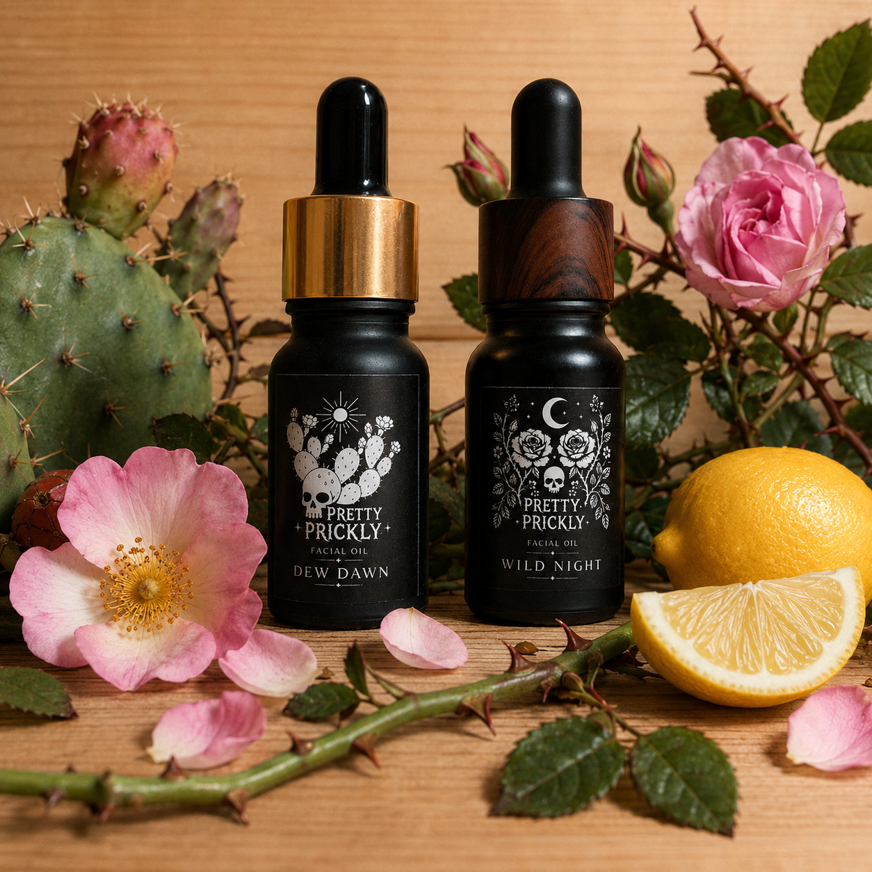 Facial oil tester duo