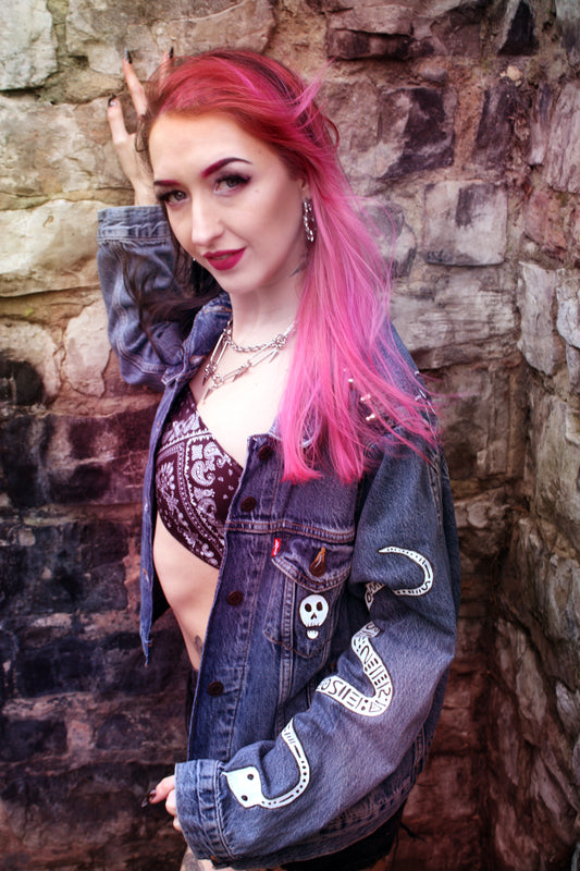 Custom hand painted Levi's Denim Jacket