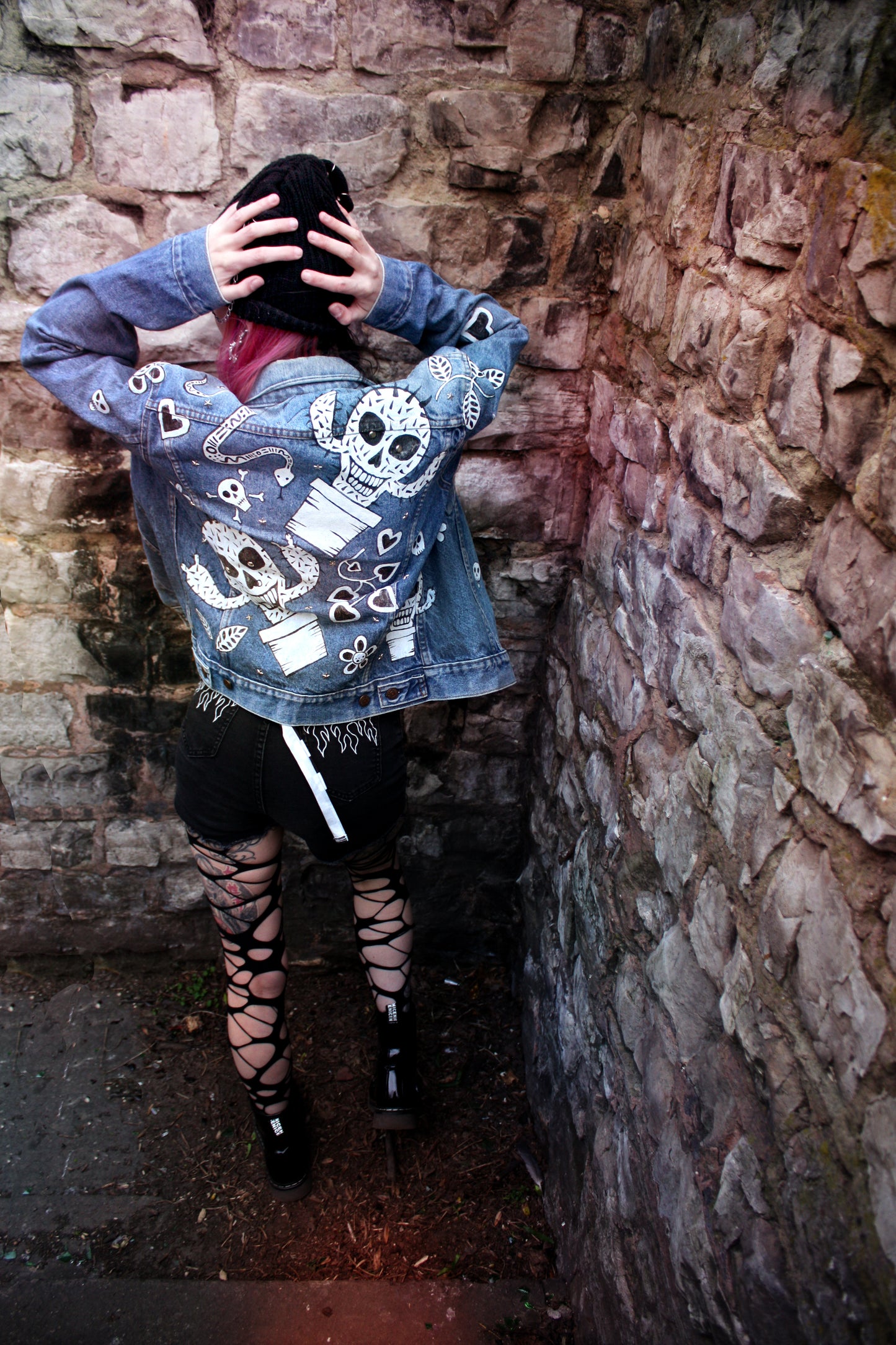 Custom Painted Denim Jacket