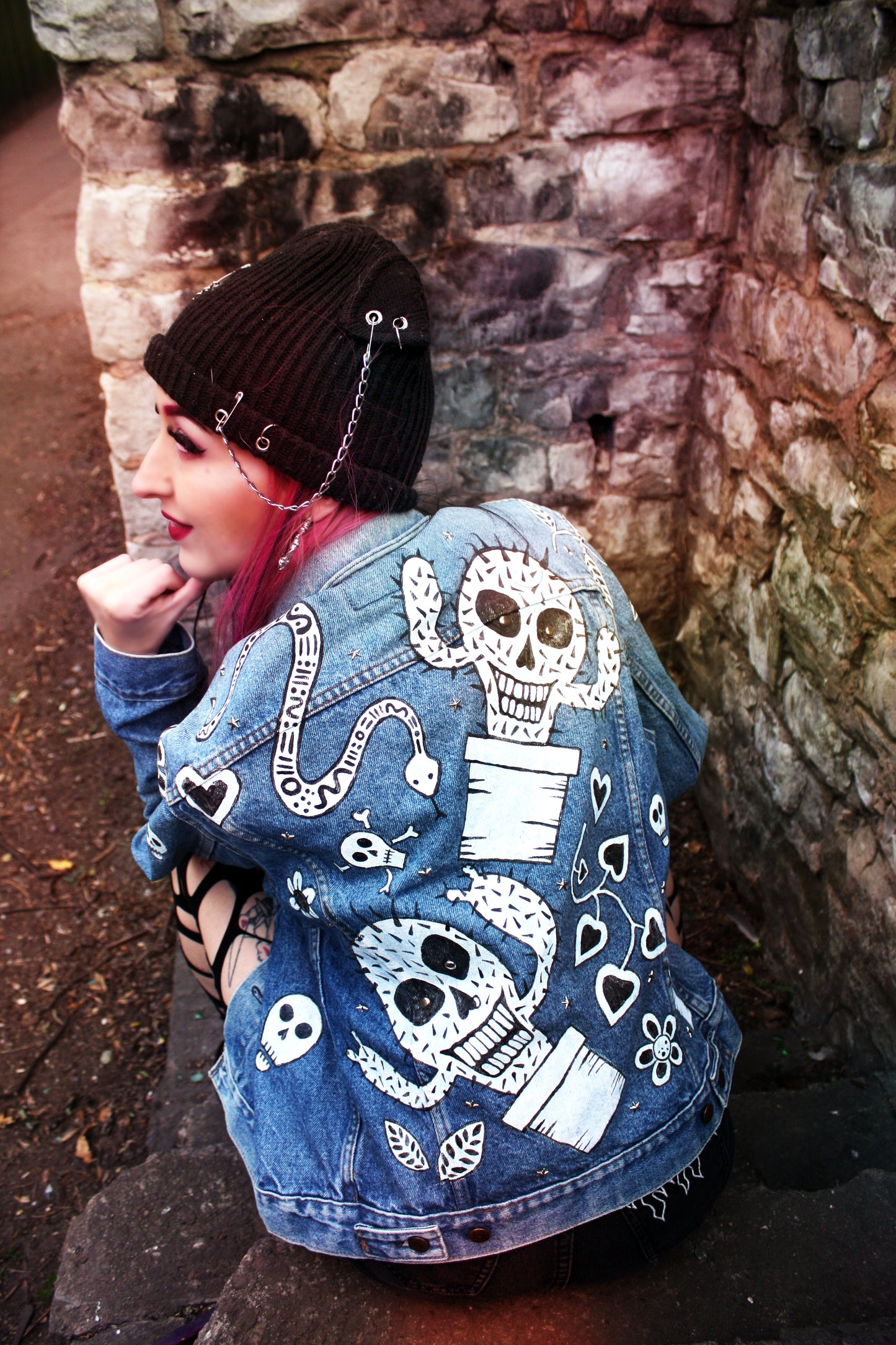 Custom Painted Denim Jacket
