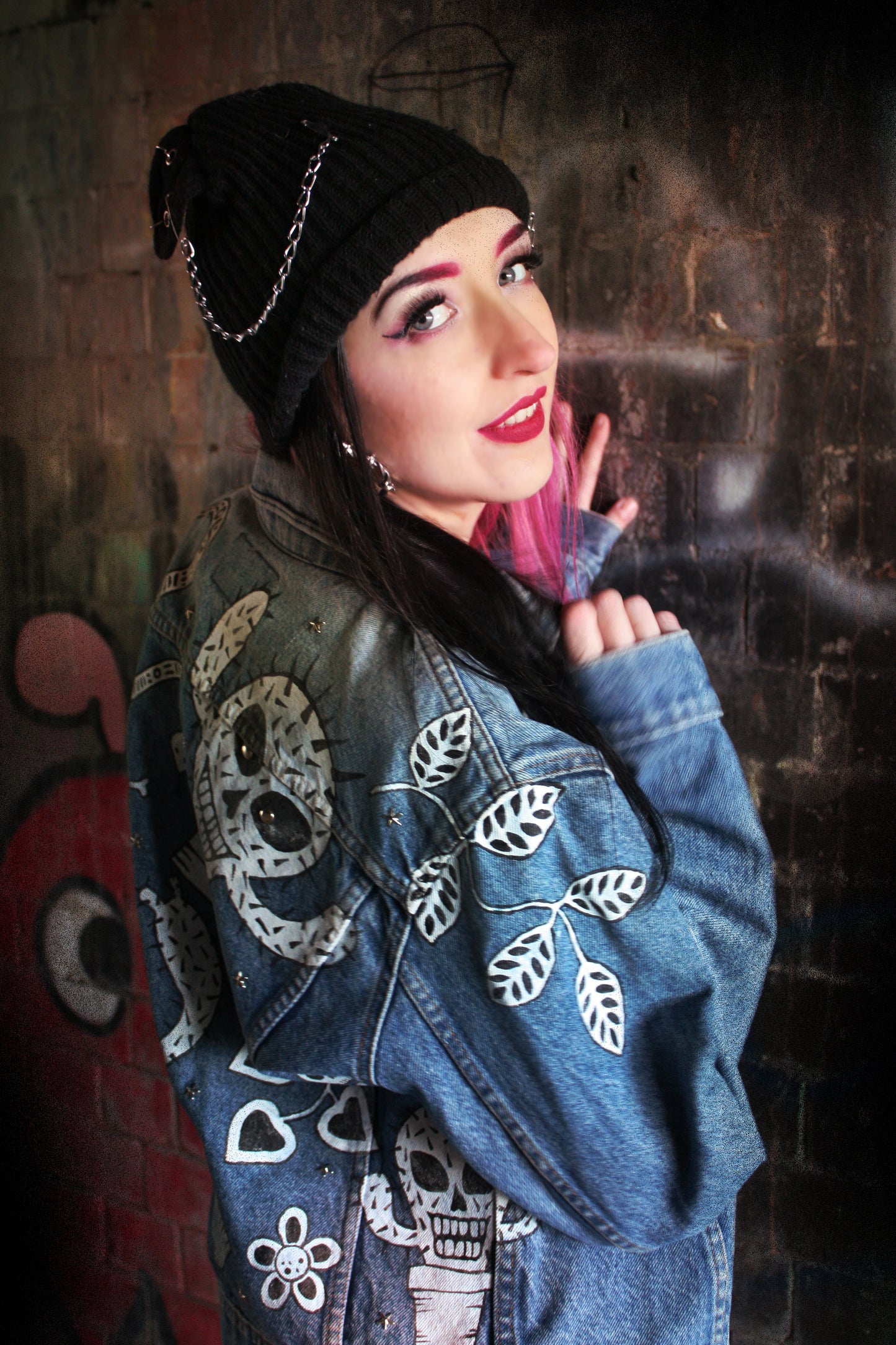 Custom Painted Denim Jacket