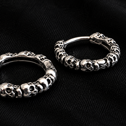 Skull link hoops